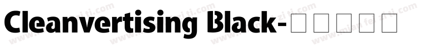 Cleanvertising Black字体转换